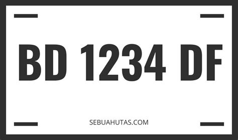 7 Hal yang Perlu Diketahui Sebelum Membeli Plat Nomor BD yang Resmi dan Aman! 7 Hal yang Perlu Diketahui Sebelum Membeli Plat Nomor BD yang Resmi dan Aman!
